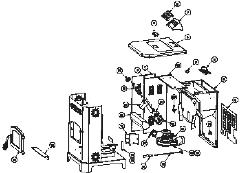 Repair Parts 1 Diagram and Parts List for VG5501S  US Stove Company Heating Stove